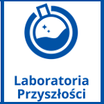Logo, napis Laboratoria Przyszłości