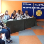 Debata kandydatów na przewodniczącego Samorządu Uczniowskiego